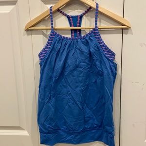 Ivivva Blue & Pink Double Dutch Tank Top